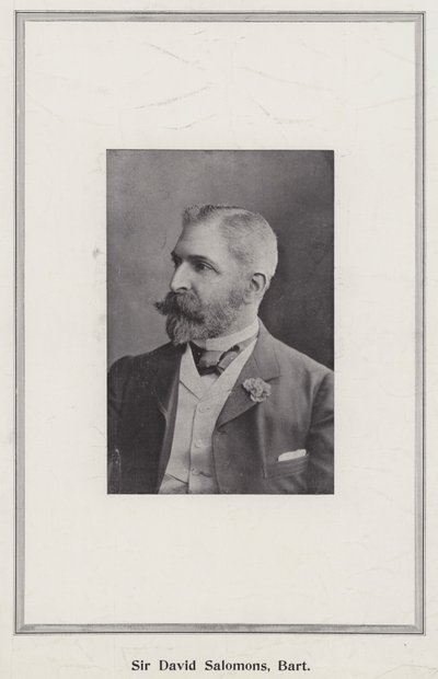Sir David Salomons, Baronet af English Photographer