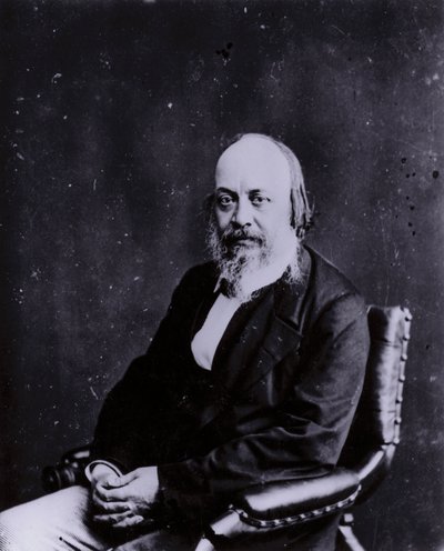 Sir Edwin Chadwick, engelsk social reformator medvirkende til ændringer af de fattige love og forbedringer af folkesundhed og sanitet (s/h foto) af English Photographer