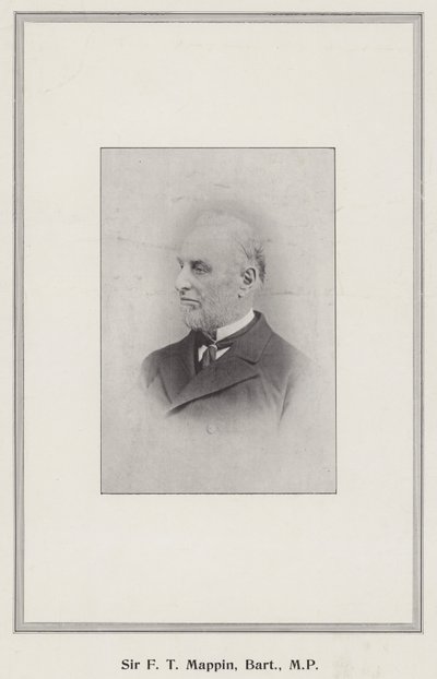 Sir F T Mappin, Baronet, MP af English Photographer