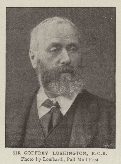 Sir Godfrey Lushington, KCB af English Photographer