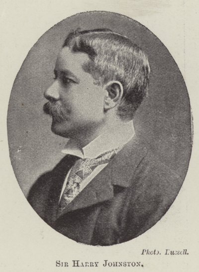 Sir Harry Johnston af English Photographer