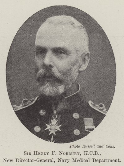 Sir Henry F Norbury, KCB, ny generaldirektør, Navy Medical Department af English Photographer
