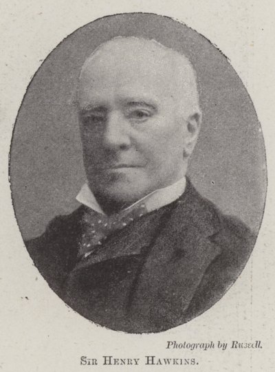 Sir Henry Hawkins af English Photographer