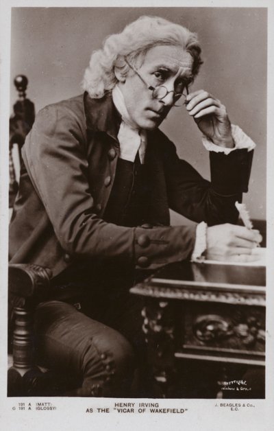 Sir Henry Irving, engelsk sceneskuespiller af English Photographer
