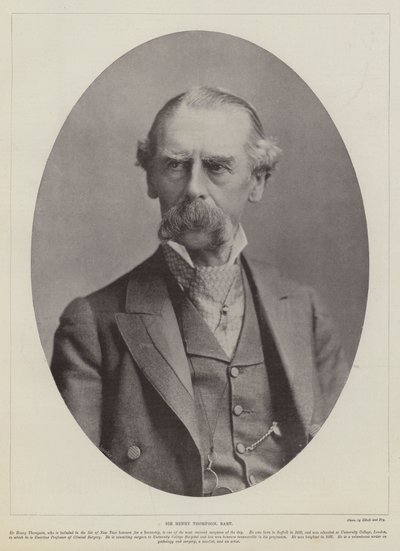 Sir Henry Thompson, Baronet af English Photographer
