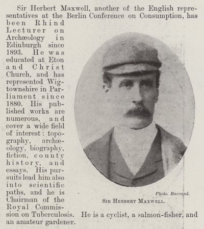 Sir Herbert Maxwell af English Photographer
