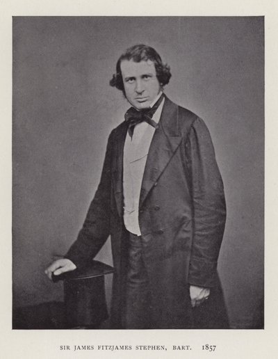 Sir James Fitzjames Stephen, Baronet, 1857 af English Photographer