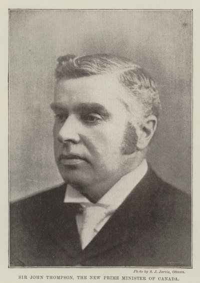 Sir John Thompson, Canadas nye premierminister af English Photographer