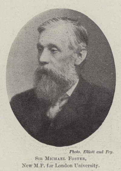 Sir Michael Foster, ny MP for London University af English Photographer