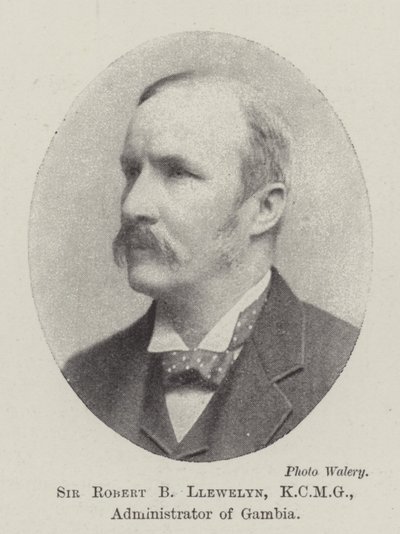 Sir Robert B Llewelyn, KCMG, administrator af Gambia af English Photographer