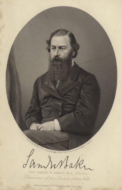 Sir Samuel White Baker af English Photographer