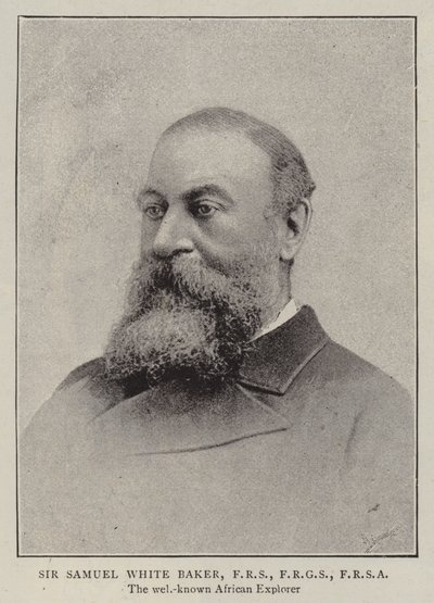 Sir Samuel White Baker, FRS, FRGS, FRSA af English Photographer