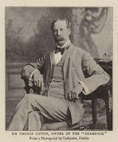 Sir Thomas Lipton, ejer af Shamrock af English Photographer