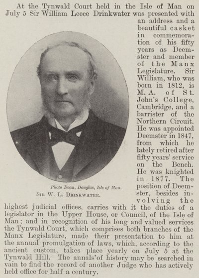 Sir W L drikkevand af English Photographer