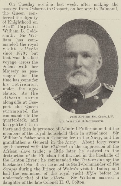 Sir William B Goldsmith af English Photographer