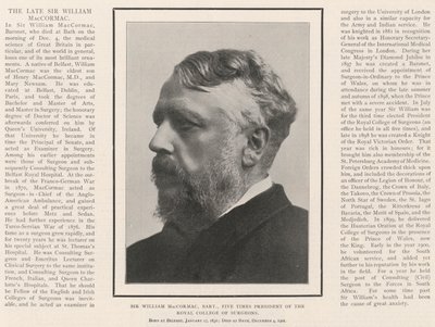 Sir William MacCormac, Baronet, Five Times President for Royal College of Surgeons af English Photographer