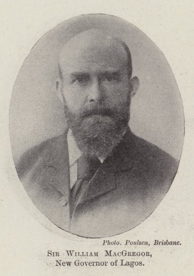Sir William MacGregor, Ny guvernør i Lagos af English Photographer