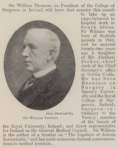 Sir William Thomson af English Photographer