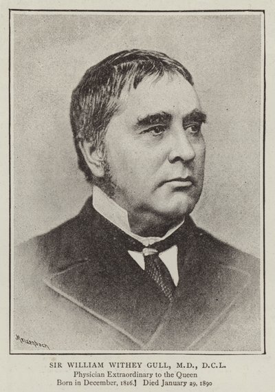 Sir William Withey Gull, MD, DCL af English Photographer