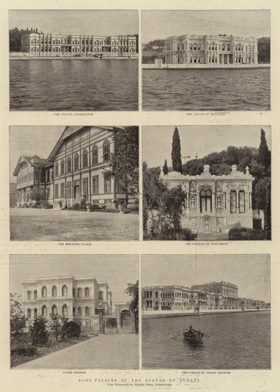 Nogle paladser af sultanen af Tyrkiet af English Photographer