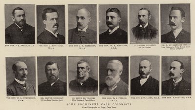 Nogle fremtrædende Kapkolonister af English Photographer