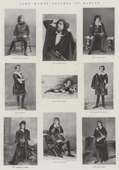 Nogle kvindelige spillere fra Hamlet af English Photographer