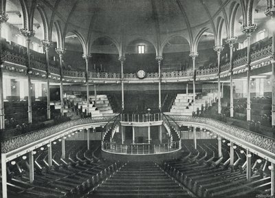 Spurgeon "s Tabernacle, General View of the Interiordani af English Photographer