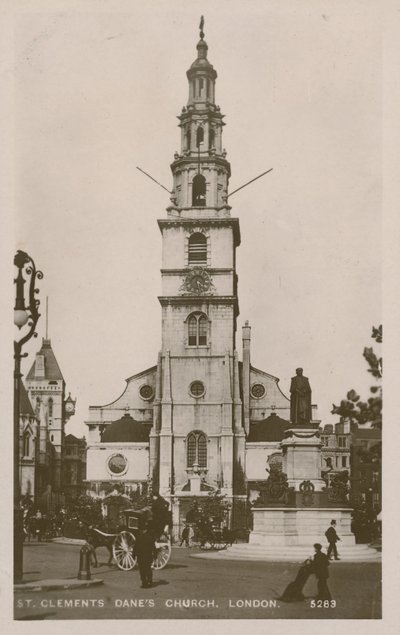 St Clements Danes Church, London af English Photographer