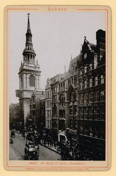 St Mary le Bow, Cheapside, London af English Photographer