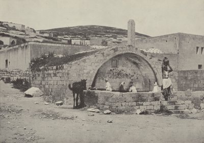 St Marys Well, eller Jomfrufontænen, Nazareth, et sted, der ofte besøges af Maria, Vorherres Moder af English Photographer