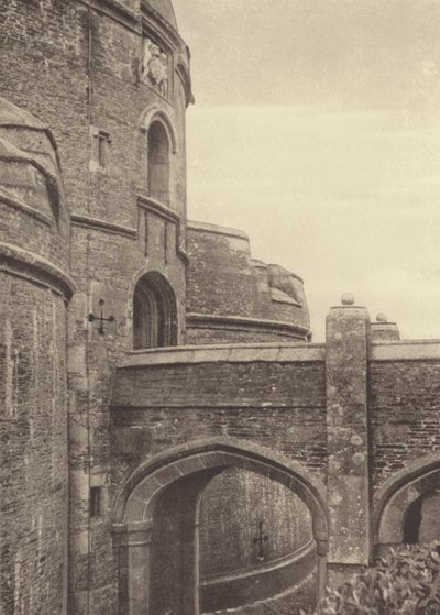 St Mawes Castle, porten (s/h-foto) af English Photographer