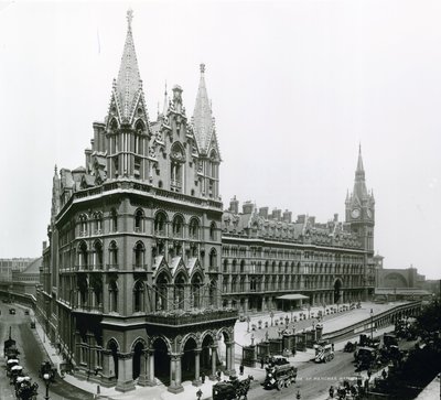 St Pancras Railway Station; fotografi fra april 1899 af English Photographer