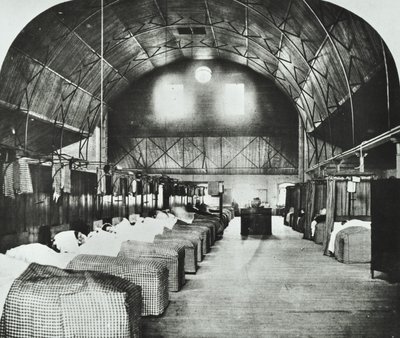 St Thomass Hospital: midlertidig afdeling i Surrey Gardens Music Hall, 1868 af English Photographer