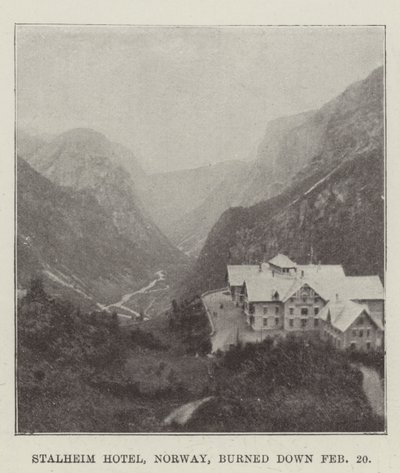 Stalheim Hotel, Norge, brændte ned 20. februar af English Photographer