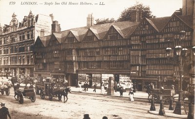 Staple Inn Gamle huse i Holborn af English Photographer