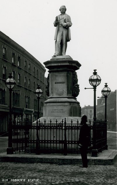 Statue af Richard Cobden af English Photographer