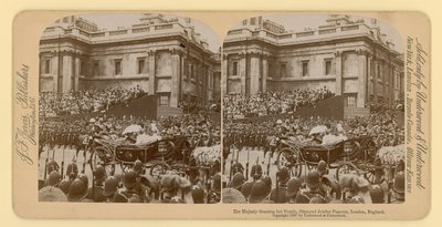 Stereografisk tryk af Queen Victorias Diamond Jubilee af English Photographer