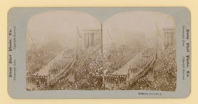 Stereoskopisk print af dronning Victorias diamantjubilæum, 28. juni 1897 af English Photographer