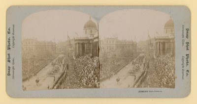 Stereoskopisk print af dronning Victorias diamantjubilæum, 28. juni 1897 af English Photographer