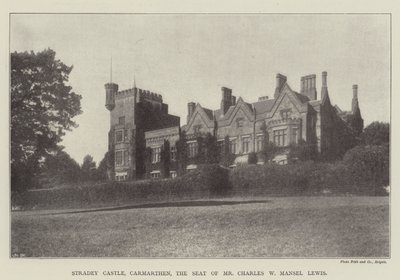 Stradey Castle, Carmarthen, sæde for Mr. Charles W Mansel Lewis af English Photographer