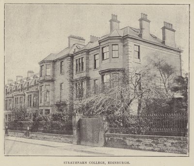 Strathearn College, Edinburgh (kobberstik) af English Photographer
