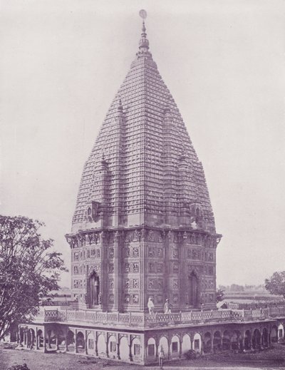 Sumrer-templet, Ramnugger, Benares af English Photographer