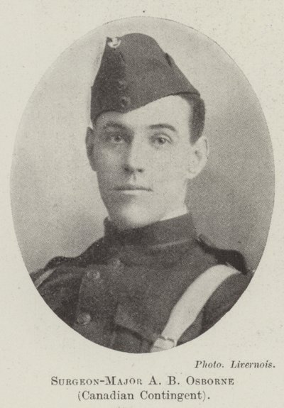 Kirurg-major A B Osborne, canadisk kontingent af English Photographer