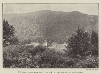 Taymouth Castle, Perthshire, sæde for Marquis of Breadalbane af English Photographer