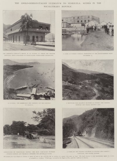 Det anglo-tysk-italienske Ultimatum til Venezuela, scener i den genstridige republik af English Photographer