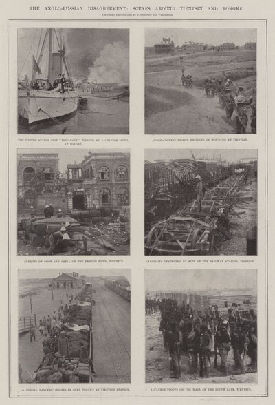 Den anglo-russiske uenighed, scener omkring Tientsin og Tongku af English Photographer
