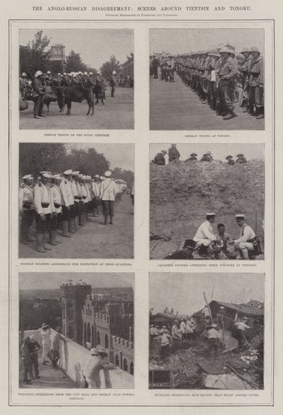Den anglo-russiske uenighed, scener omkring Tientsin og Tongku af English Photographer