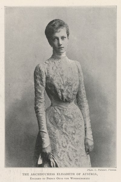 Ærkehertuginde Elisabeth af Østrig, forlovet med prins Otto von Windischgratz af English Photographer