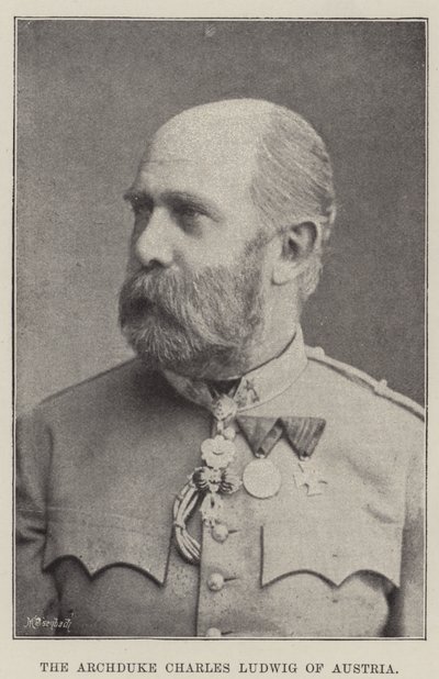 Ærkehertug Charles Ludwig af Østrig af English Photographer
