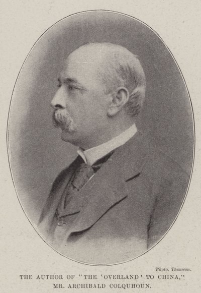 Forfatteren til The Overland to China, hr. Archibald Colquhoun af English Photographer